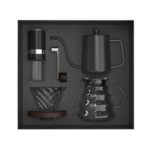 outdoor pour over coffee kit portable travel set with gift box packaging